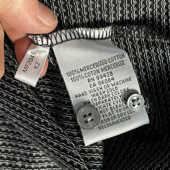 Bugatchi Spread Collar Button Up Shirt Men's 2-X Large Black Long Sleeve - Picture 10 of 10